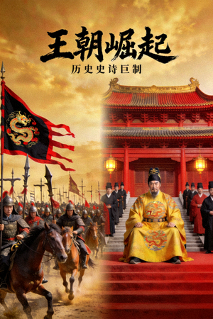 历史剧《王朝崛起》海报 - 古代战争与宫廷场景